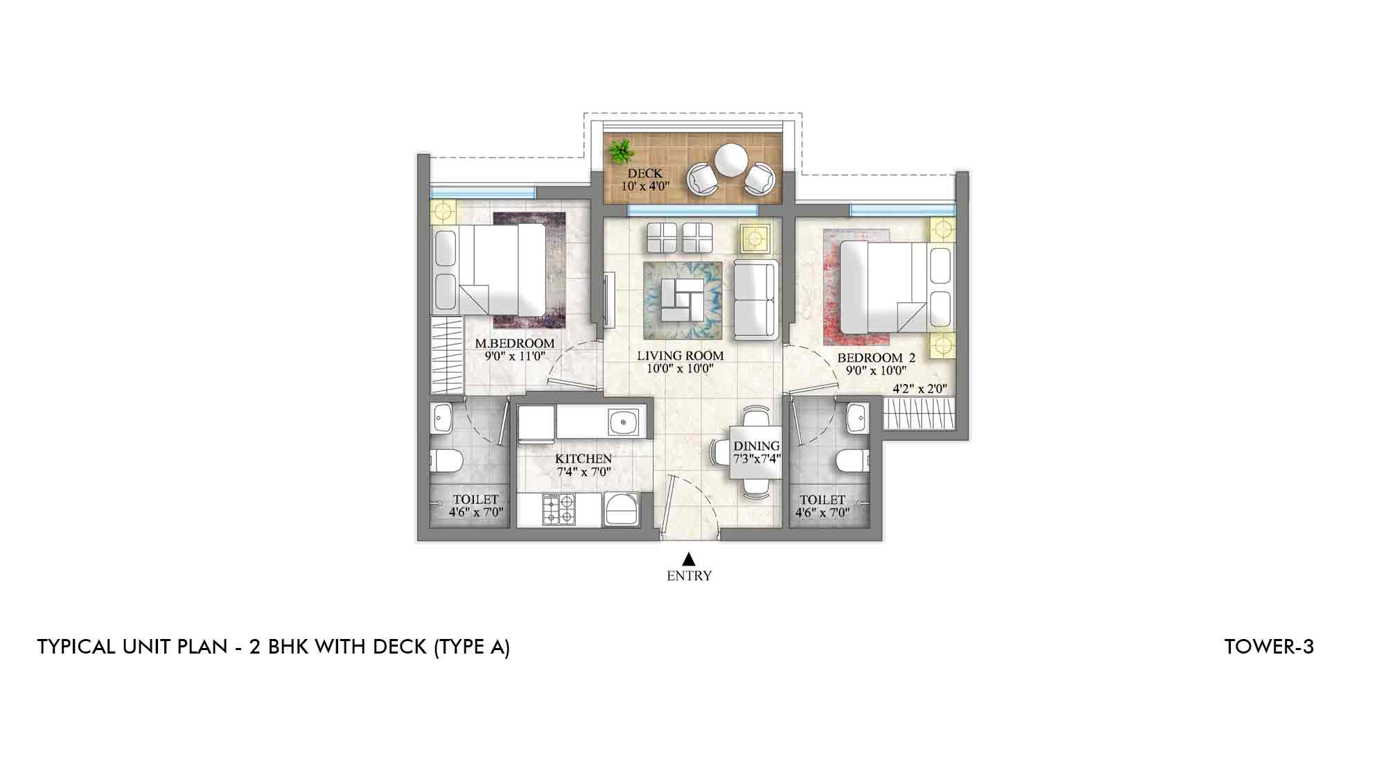 Lodha Casa Evergreen, Ghatkopar Vikhroli - Unit plan of residential project in Vikhroli