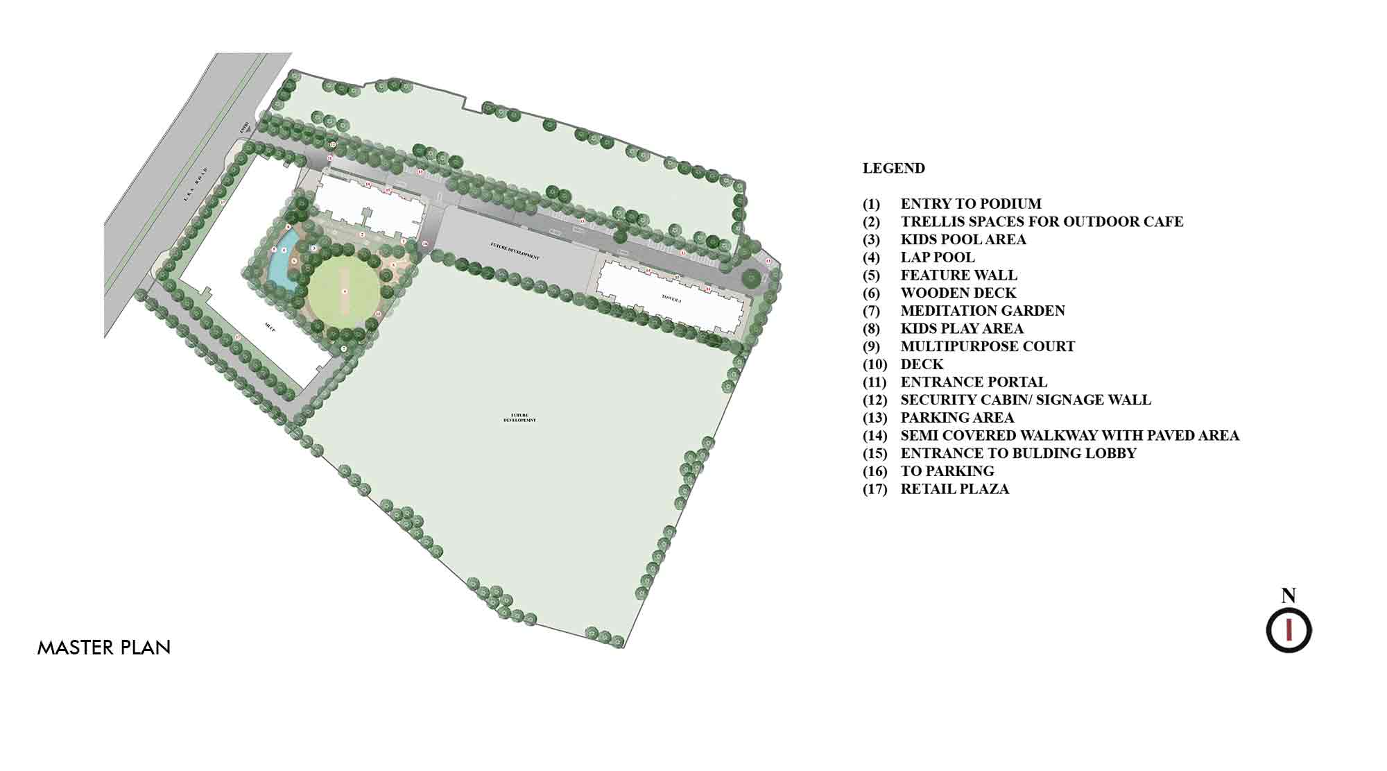 Lodha Casa Evergreen, Ghatkopar Vikhroli - Master plan of residential project in Vikhroli